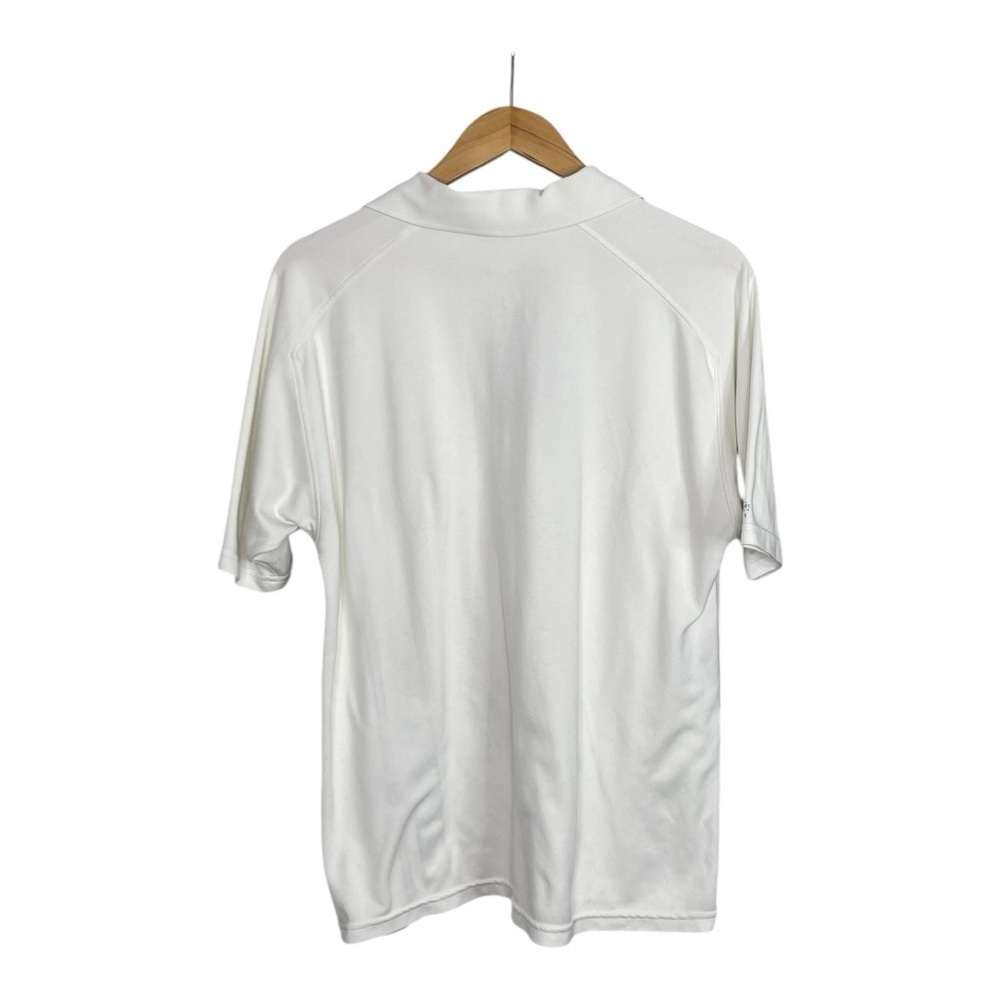 Inesis White and Black Striped Polo Golf Shirt M - Picture 4 of 7